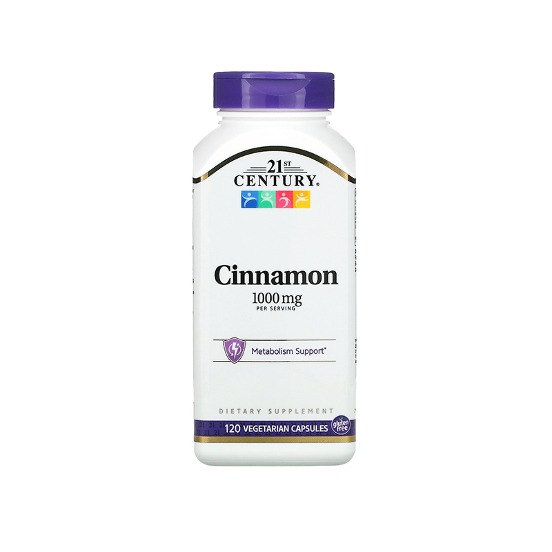 Экстракт корицы 21st Century Cinnamon 1000mg 120caps